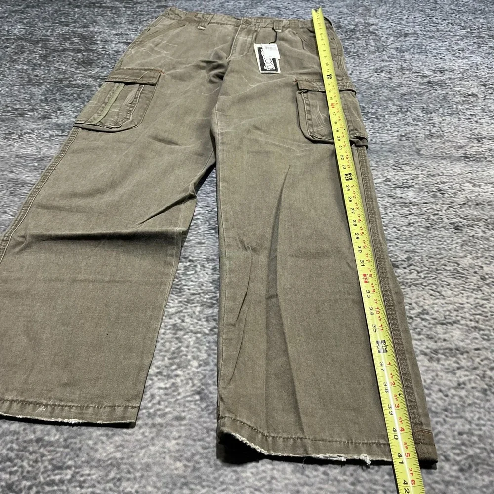 NWT Billabong Cargo Pants 31x30‎ Brown Baggy Wide Leg Surf Skater Vintage Y2K
